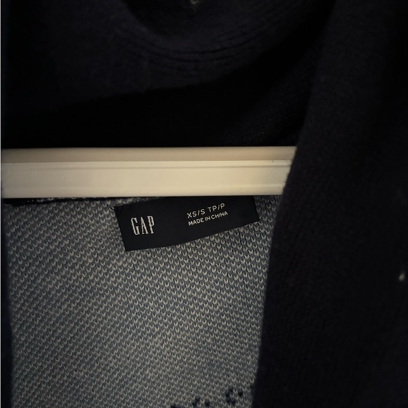 GAP Navy Blue Patterned WrapCardigan - Picture 5 of 5